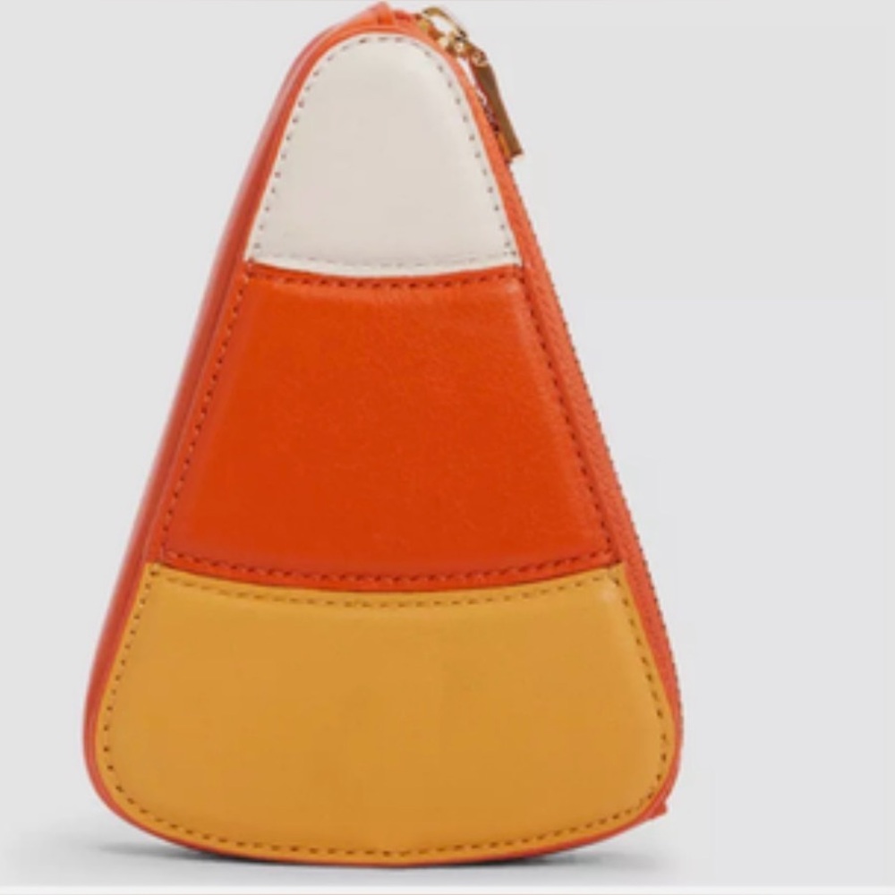 SOLD 🎉📣 COACH HALLOWEEN CANDY CORN ZIP COIN CASE - Picture 2 of 2